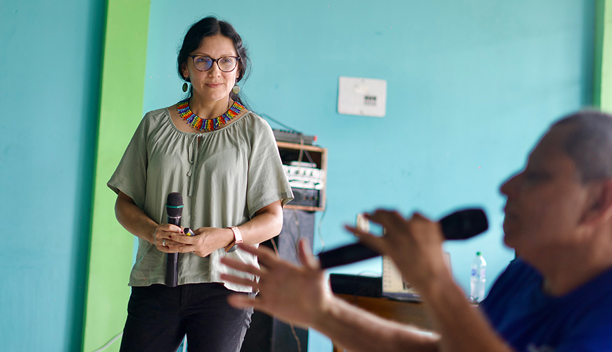 Geographer Belén Ojeda.