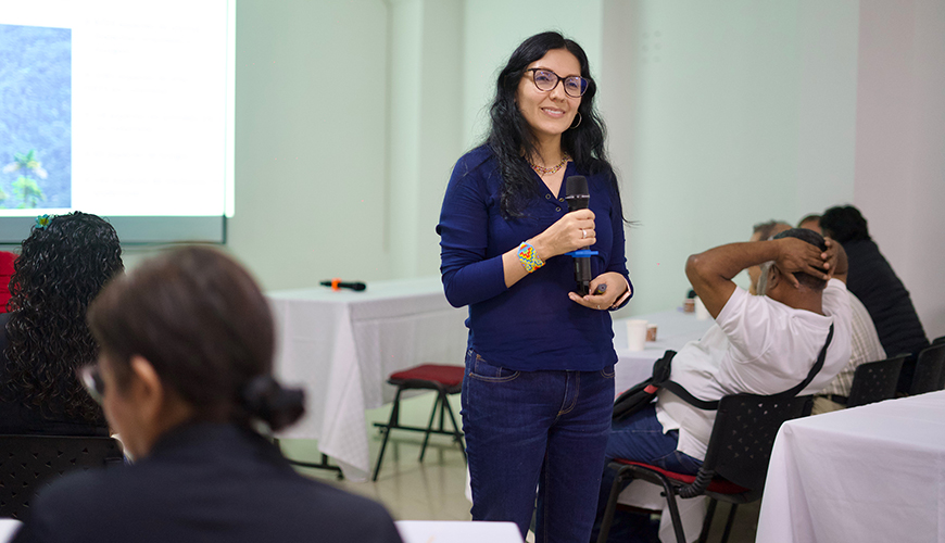 Geographer Belén Ojeda.